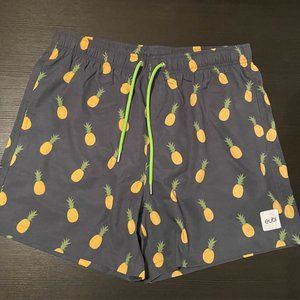 Eubi Pineapple Gray Swim Shorts Trunks